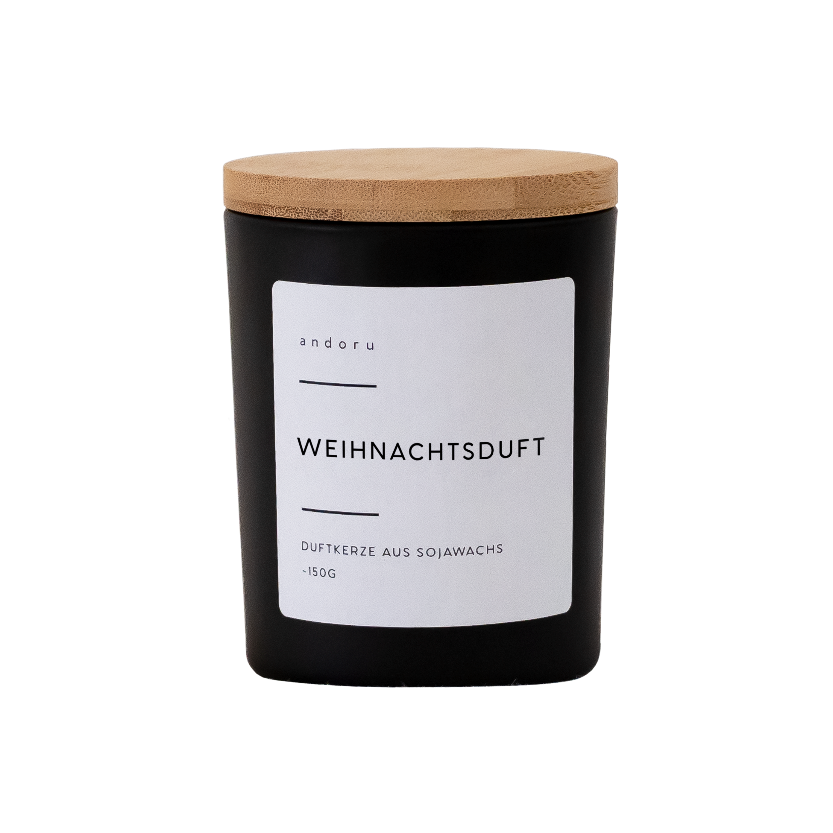 Duftkerze im Glas aus Sojawachs Weihnachtsduft