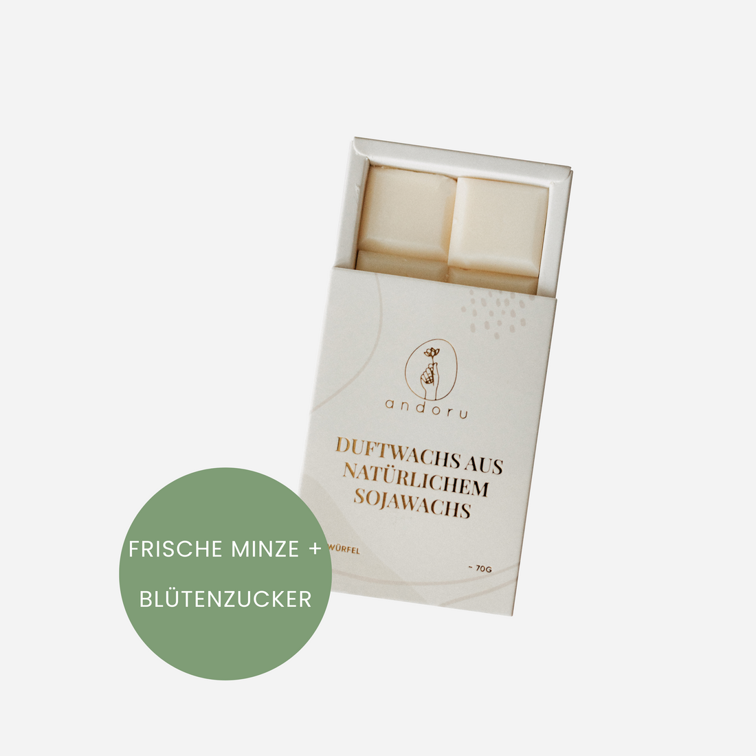 Duftwachs Frische Minze + Blütenzucker