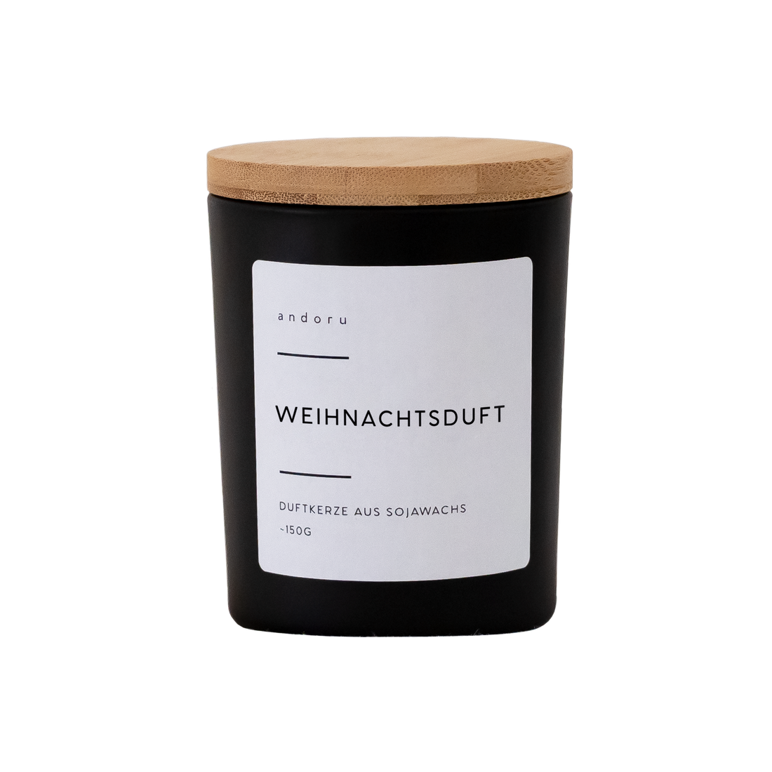 Duftkerze im Glas aus Sojawachs Weihnachtsduft
