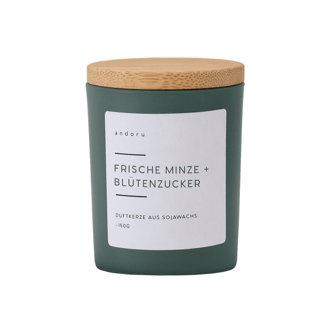 Duftkerze Frische Minze + Blütenzucker - andoru