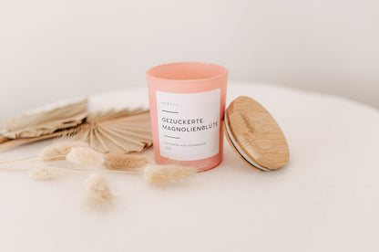 Gezuckerte Magnolienblüte - andoru Duftkerze aus Sojawachs deko dekoration 