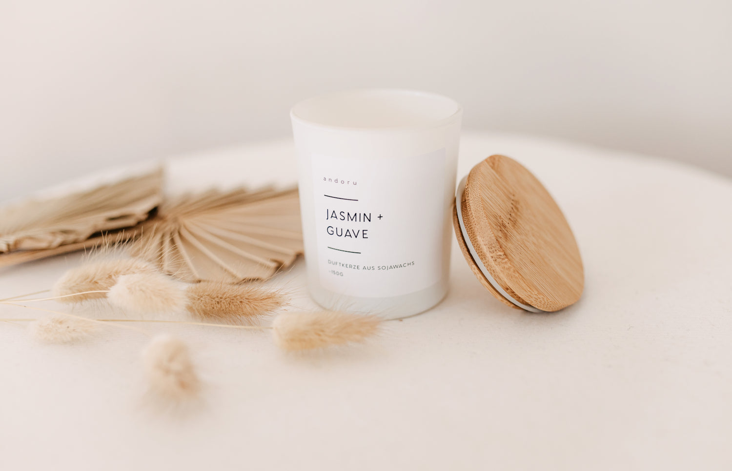 Jasmin + Guave - andoru duftkerze sojawachs geschenk pflanzlich deko