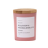 Gezuckerte Magnolienblüte - andoru Duftkerze im rosa Glas mit Deckel aus Holz