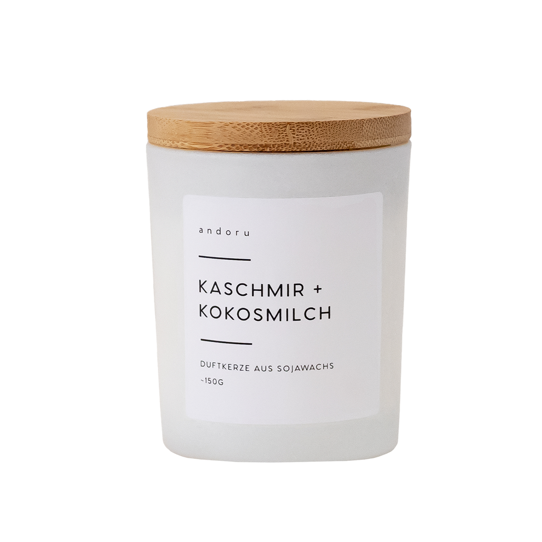 Kaschmir + Kokosmilch - andoru duftkerze sojawachs pflanzlich 