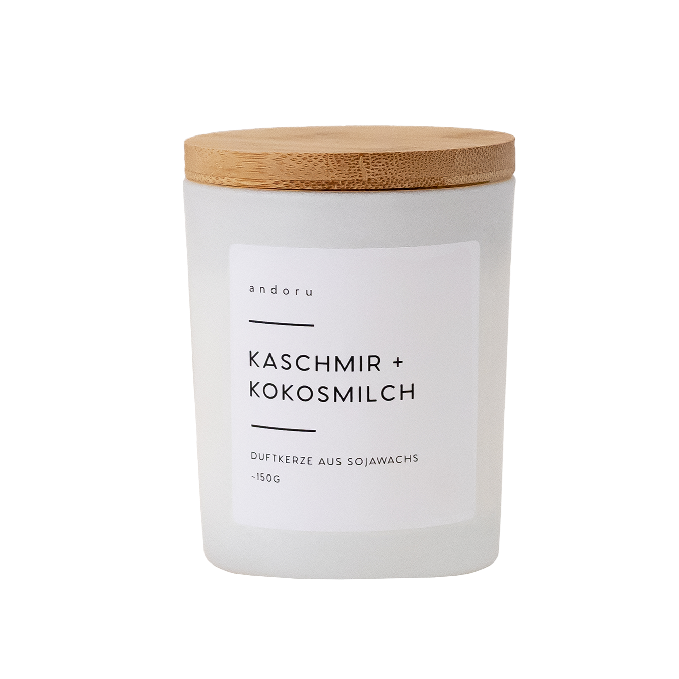 Kaschmir + Kokosmilch - andoru duftkerze sojawachs pflanzlich 