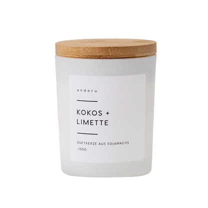 Kokos + Limette - andoru sojawachs kerze duftkerze