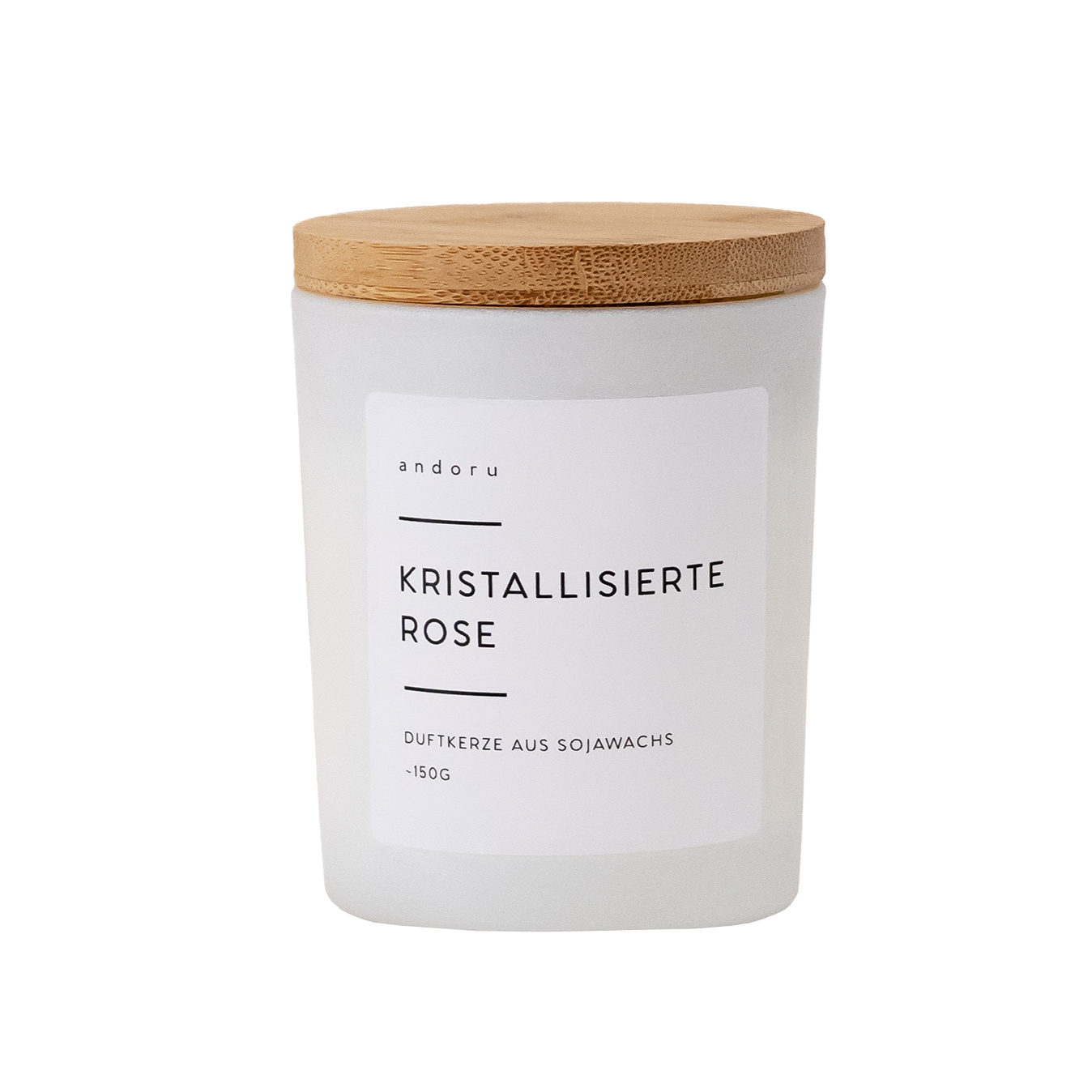 Kristallisierte Rose - andoru Sojawachs Duftkerze