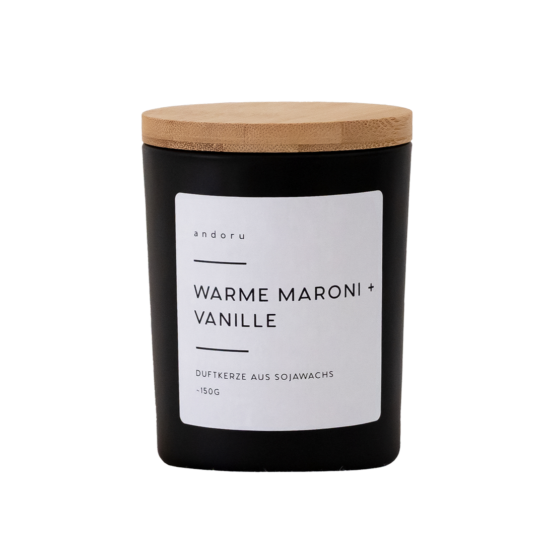 Warme Maroni + Vanille - andoru duftkerze sojawachs raumduft produktbild