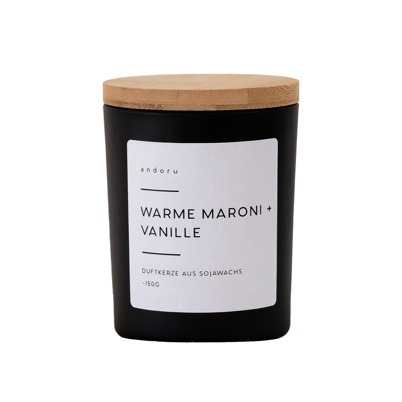 Warme Maroni + Vanille - andoru duftkerze sojawachs raumduft produktbild